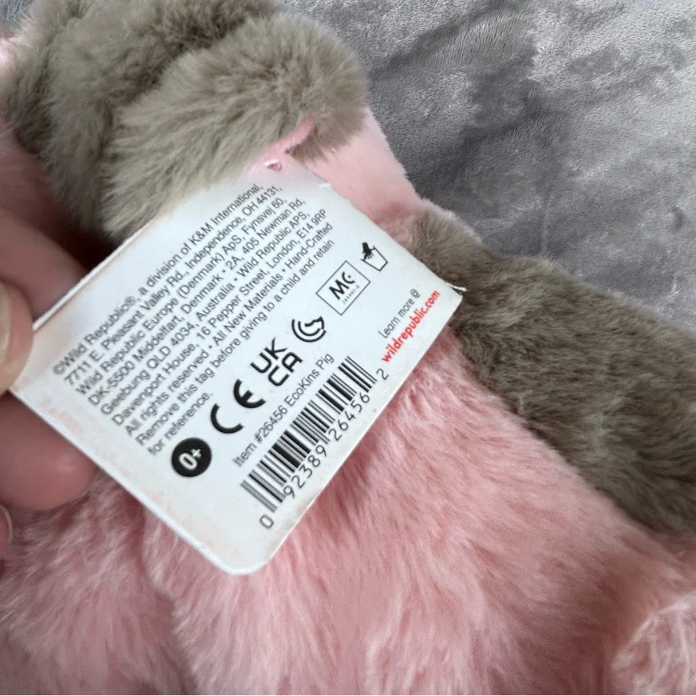 Ecokins Mini Pig Plush Soft Toy 12